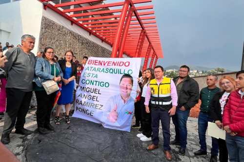 Entrega Miguel Ángel Ramírez Centro Cultural y Deportivo Atarasquillo en Lerma